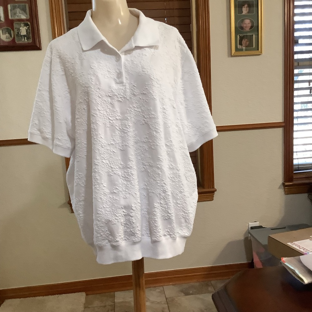 Ladies white Alfred dinner size 2x